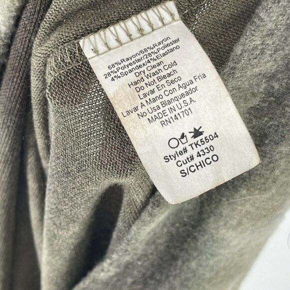 Tie Dye Sweatshirt Boat Neck Green Cozy Inside Out Fuzzy Size S 143 Story Lounge - Picture 6 of 6